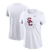 USC Trojans Women's Nike White SC Interlock Cotton Logo T-Shirt